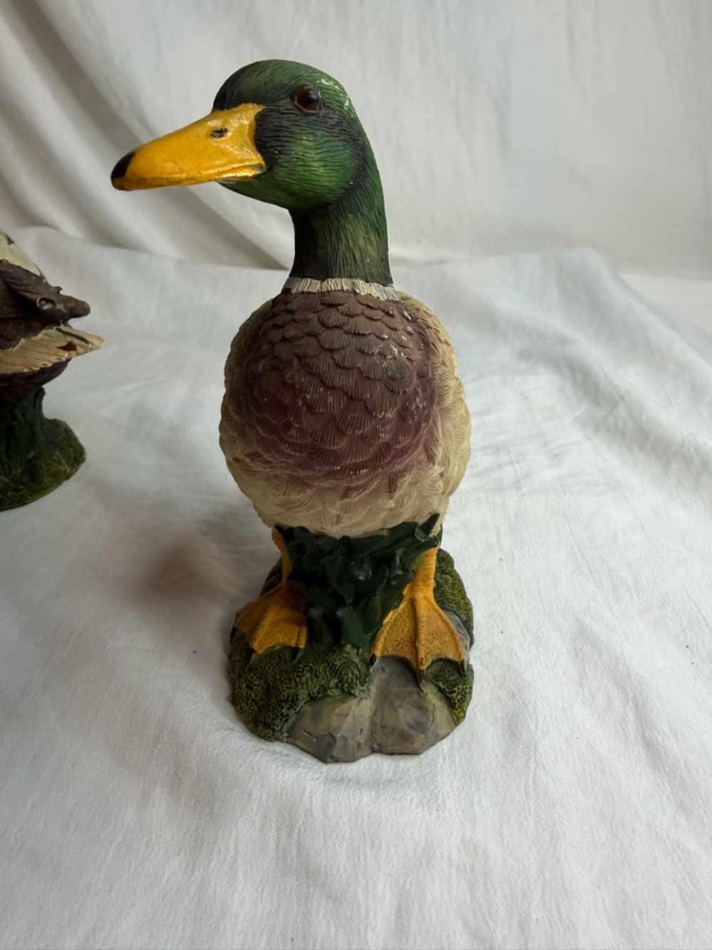 Yardworks Originals Decorative Duck Figurines - Mallard & Canvasback - Set of 2 - Picture 16 of 16
